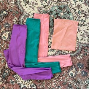 Girlfriend Collective Set of 3 SZ S Leggings